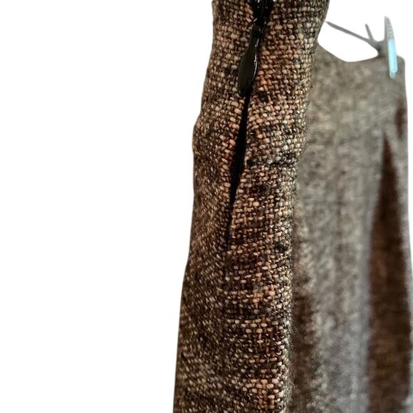 Classiques Entier Vintage Wool blend tweed Pencil Skirt 4 - Picture 9 of 11